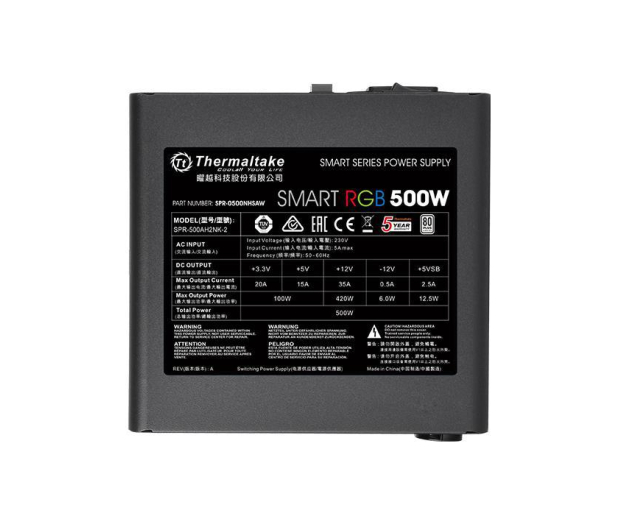 Thermaltake Smart RGB 500W 80 Plus - 402360 - zdjęcie 4